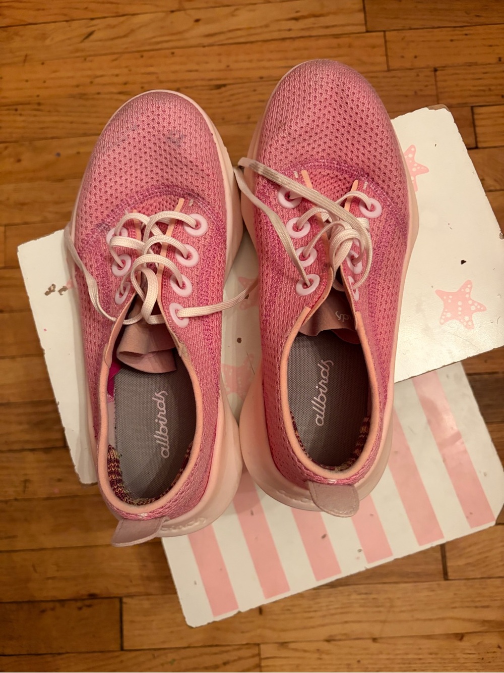 Pink all birds sneakers
